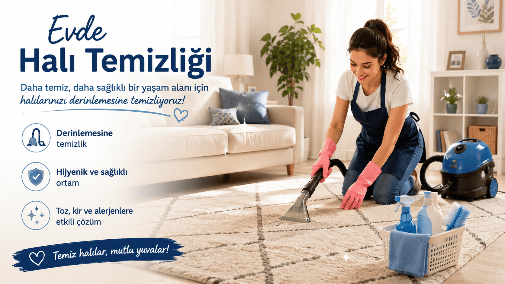 Evde Halı Temizliği Nasıl Yapılır? Adım Adım Rehber